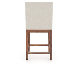 Canadel Champlain Upholstered Counter Stool 8002 in TB Fabric and 33 Spice Washed, back view