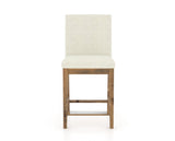 Canadel Champlain Counter Stool 8002 in Oak Washed & Fabric TW, front view