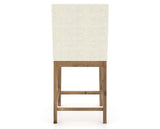 Canadel Champlain Upholstered Counter Stool 8002 in Oak Washed & Fabric TW, back view