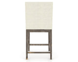 Canadel Champlain Upholstered Counter Stool 8002 in TW Fabric and 08 Shadow, back view