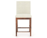 Canadel Champlain Upholstered Counter Stool 8002 in TW Fabric and 33 Spice Washed, front view