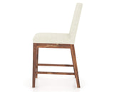 Canadel Champlain Upholstered Counter Stool 8002 in TW Fabric and 33 Spice Washed, side view