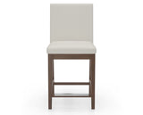 Canadel Sophia Counter Stool in Cognac Washed, YJ Faux Leather, front view