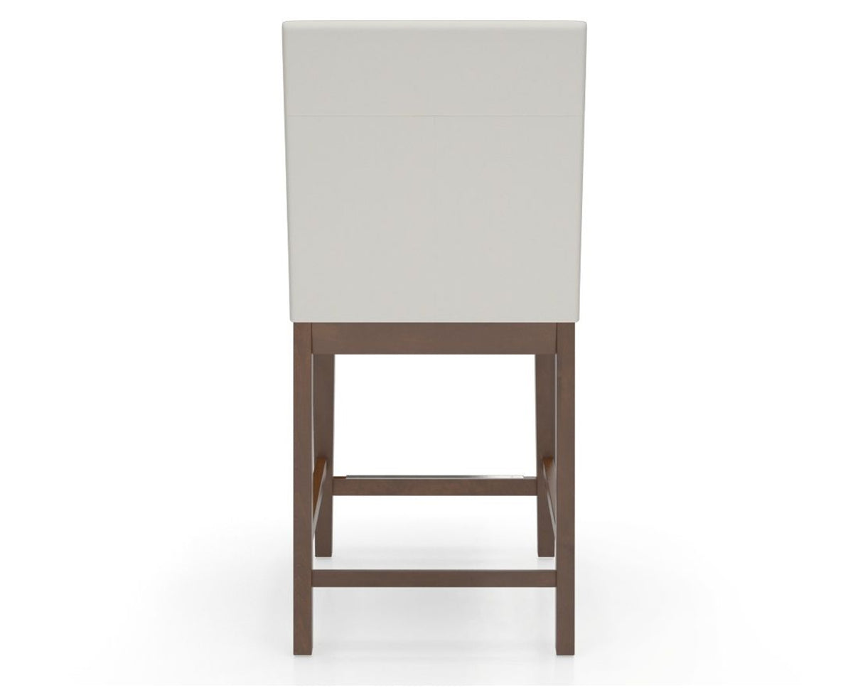 Canadel Sophia Counter Stool in Cognac Washed, YJ Faux Leather, back view