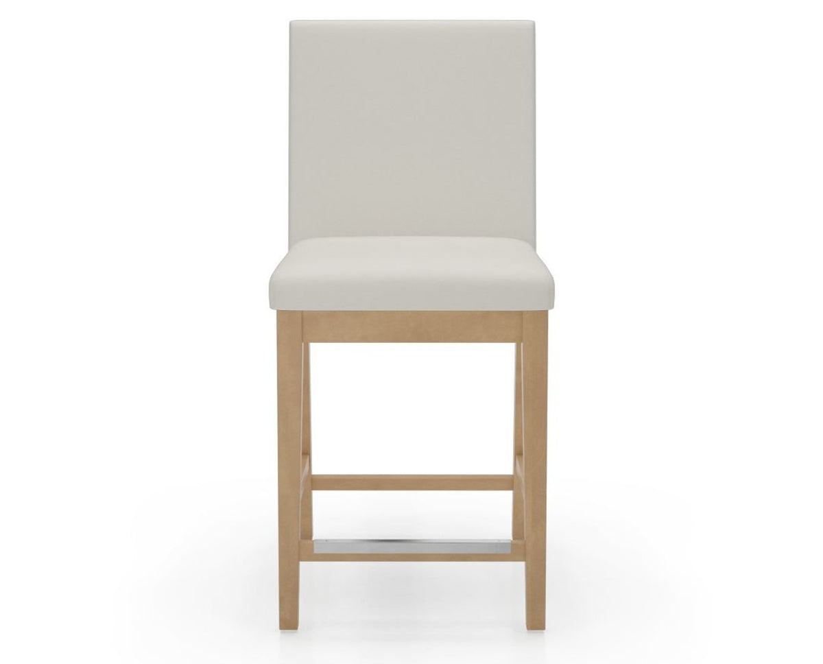 Canadel Sophia Counter Stool in Caramel Washed, YJ Faux Leather, front view