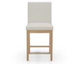 Canadel Sophia Counter Stool in Caramel Washed, YJ Faux Leather, front view