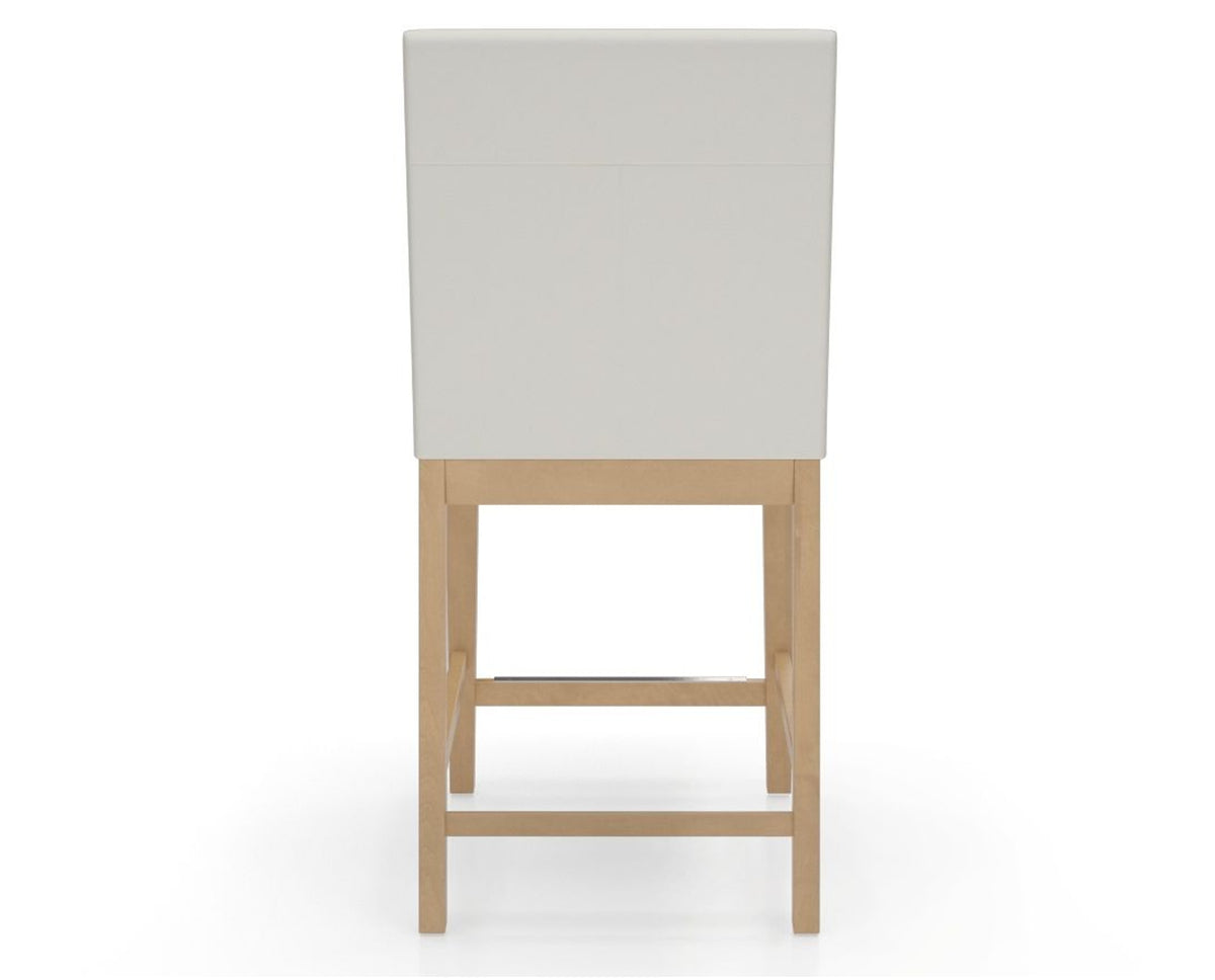 Canadel Sophia Counter Stool in Caramel Washed, YJ Faux Leather, back view