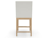 Canadel Sophia Counter Stool in Caramel Washed, YJ Faux Leather, back view