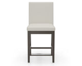 Canadel Sophia Counter Stool in Davy's Grey, YJ Faux Leather, front view