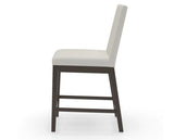 Canadel Sophia Counter Stool in Davy's Grey, YJ Faux Leather, side view