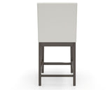 Canadel Sophia Counter Stool in Davy's Grey, YJ Faux Leather, back view