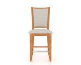 Canadel Upholstered Counter Stool 8003 in Fixed Base, front view