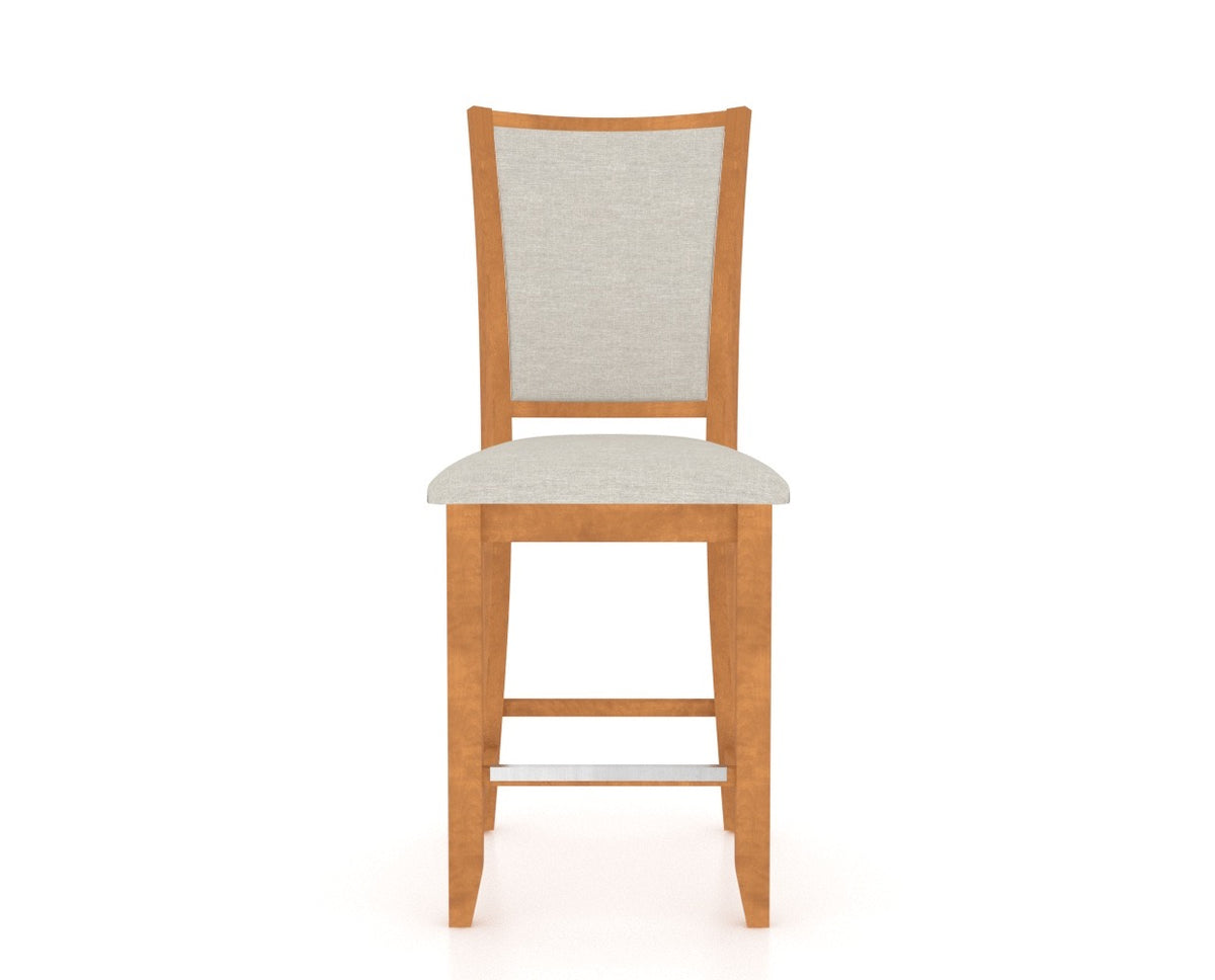 Canadel Upholstered Counter Stool 8003 in Fixed Base, front view