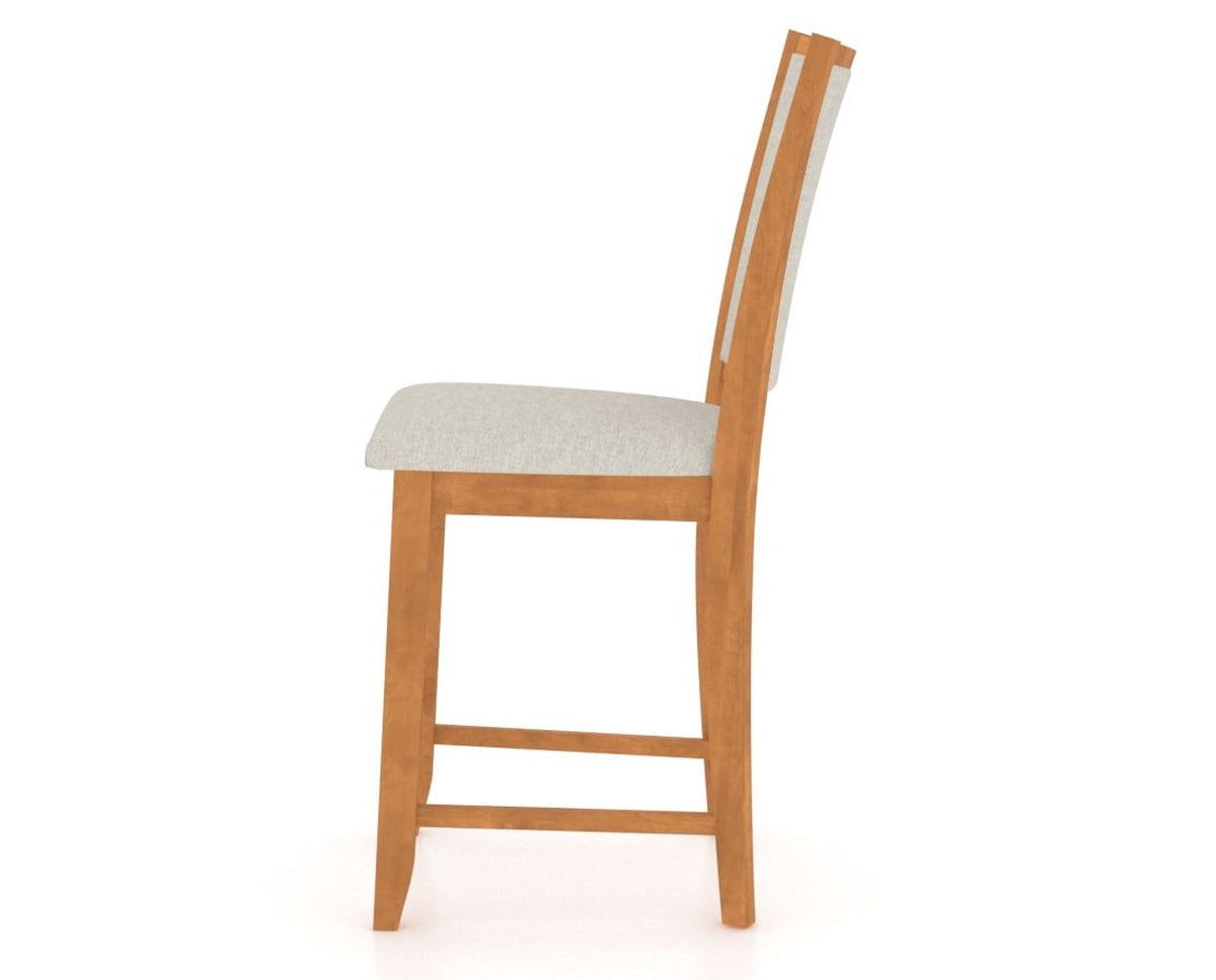 Canadel Upholstered Counter Stool 8003 in Fixed Base, side view