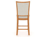 Canadel Upholstered Counter Stool 8003 in Fixed Base, back view