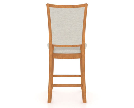 Canadel Upholstered Counter Stool 8003 in Fixed Base, back view