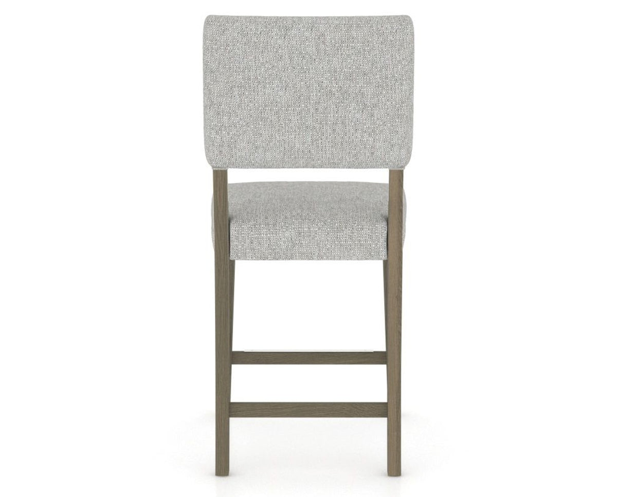 Canadel South West Counter Stool in Shadow, 7C Fabric, back view