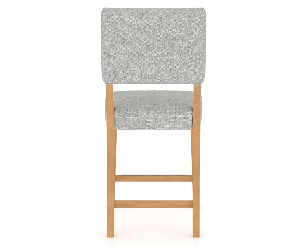 Canadel South West Counter Stool in Caramel Washed, 7C Fabric, back view