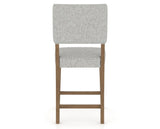 Canadel South West Counter Stool in Pecan Washed, 7C Fabric, back view