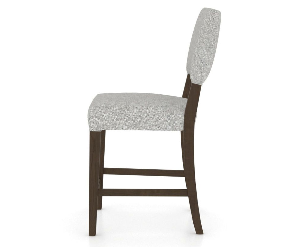 Canadel South West Counter Stool in Hazelnut Washed, 7C Fabric, side view