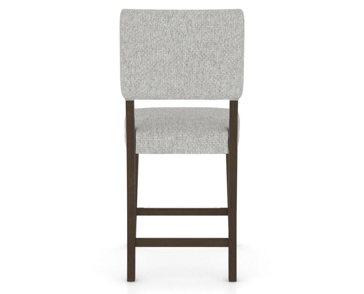 Canadel South West Counter Stool in Hazelnut Washed, 7C Fabric, back view
