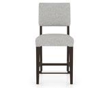 Canadel South West Counter Stool in Davy's Grey, 7C Fabric, front view