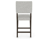 Canadel South West Counter Stool in Davy's Grey, 7C Fabric, back view