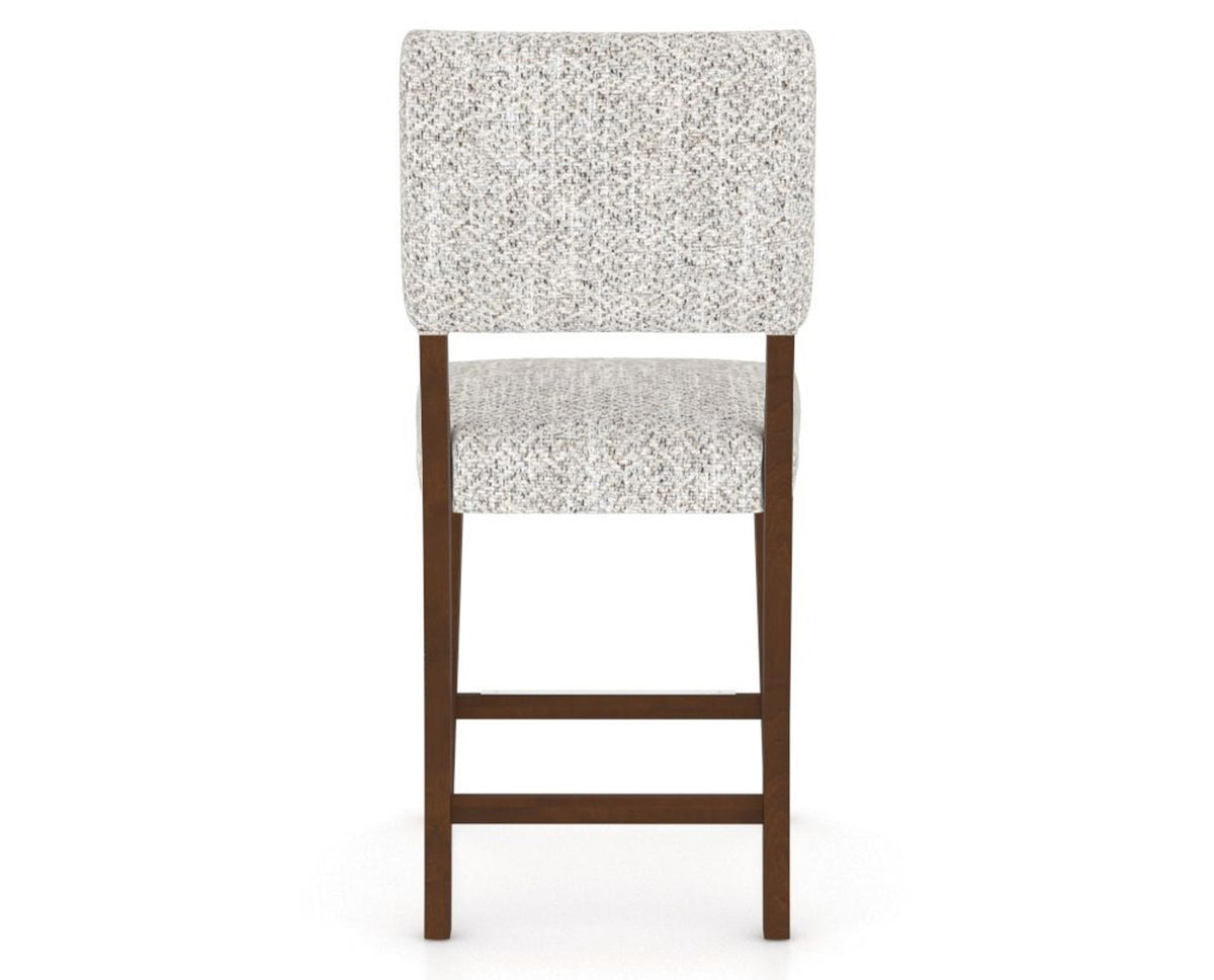Canadel South West Counter Stool in Cognac Washed, FP Crypton®, back view