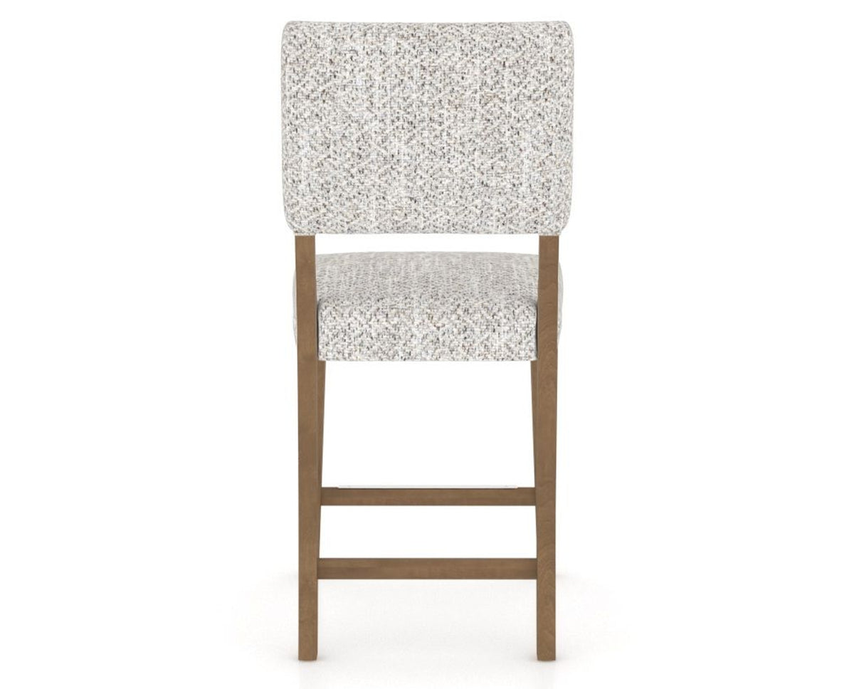Canadel South West Counter Stool in Pecan Washed, FP Crypton®, back view