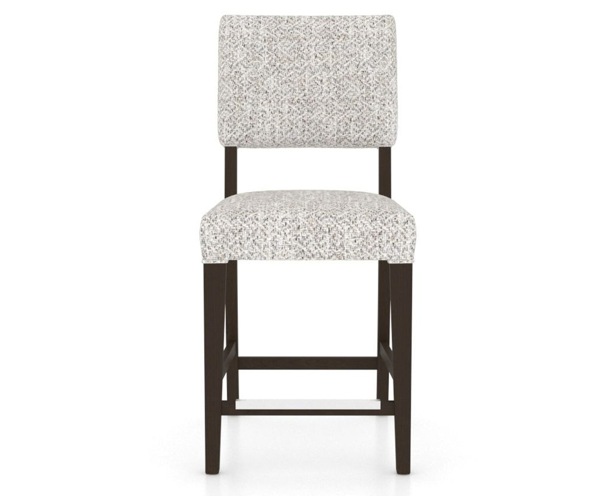 Canadel South West Counter Stool in Davy's Grey, FP Crypton®, front view