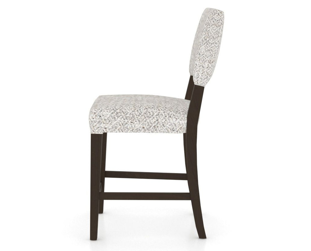 Canadel South West Counter Stool in Davy's Grey, FP Crypton®, side view
