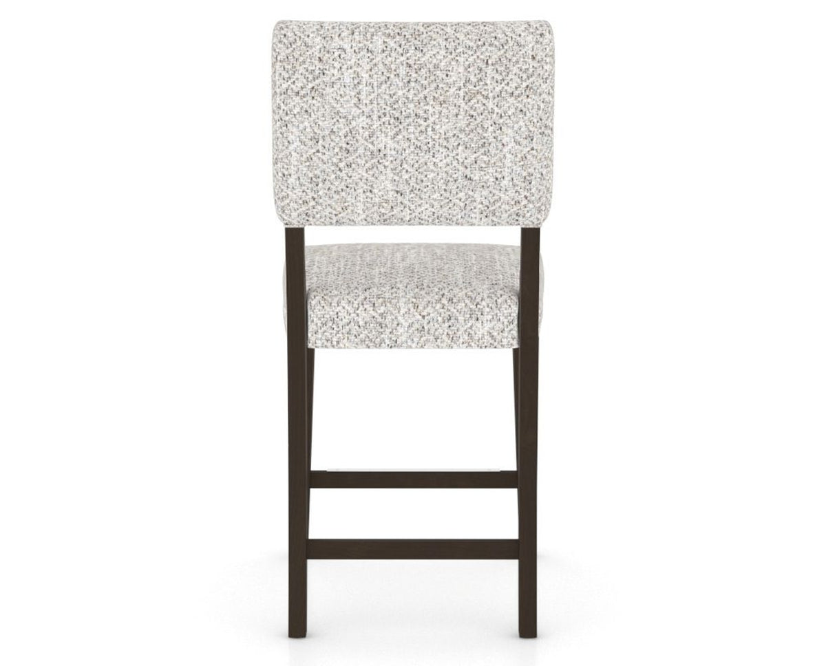 Canadel South West Counter Stool in Davy's Grey, FP Crypton®, back view