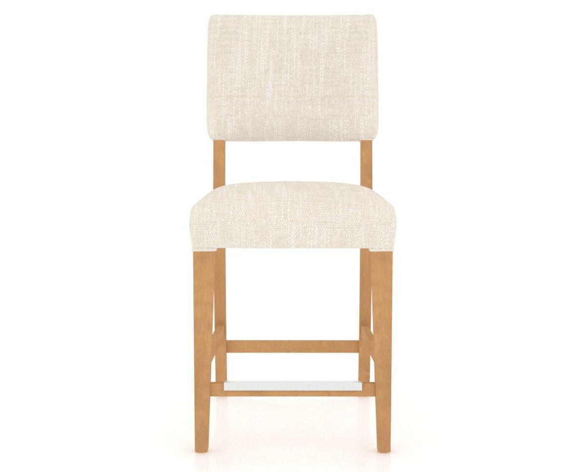 Canadel South West Counter Stool in Caramel Washed, FT InsideOut®, front view