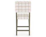 Canadel South West Counter Stool in Shadow, OZ Fabric, back view