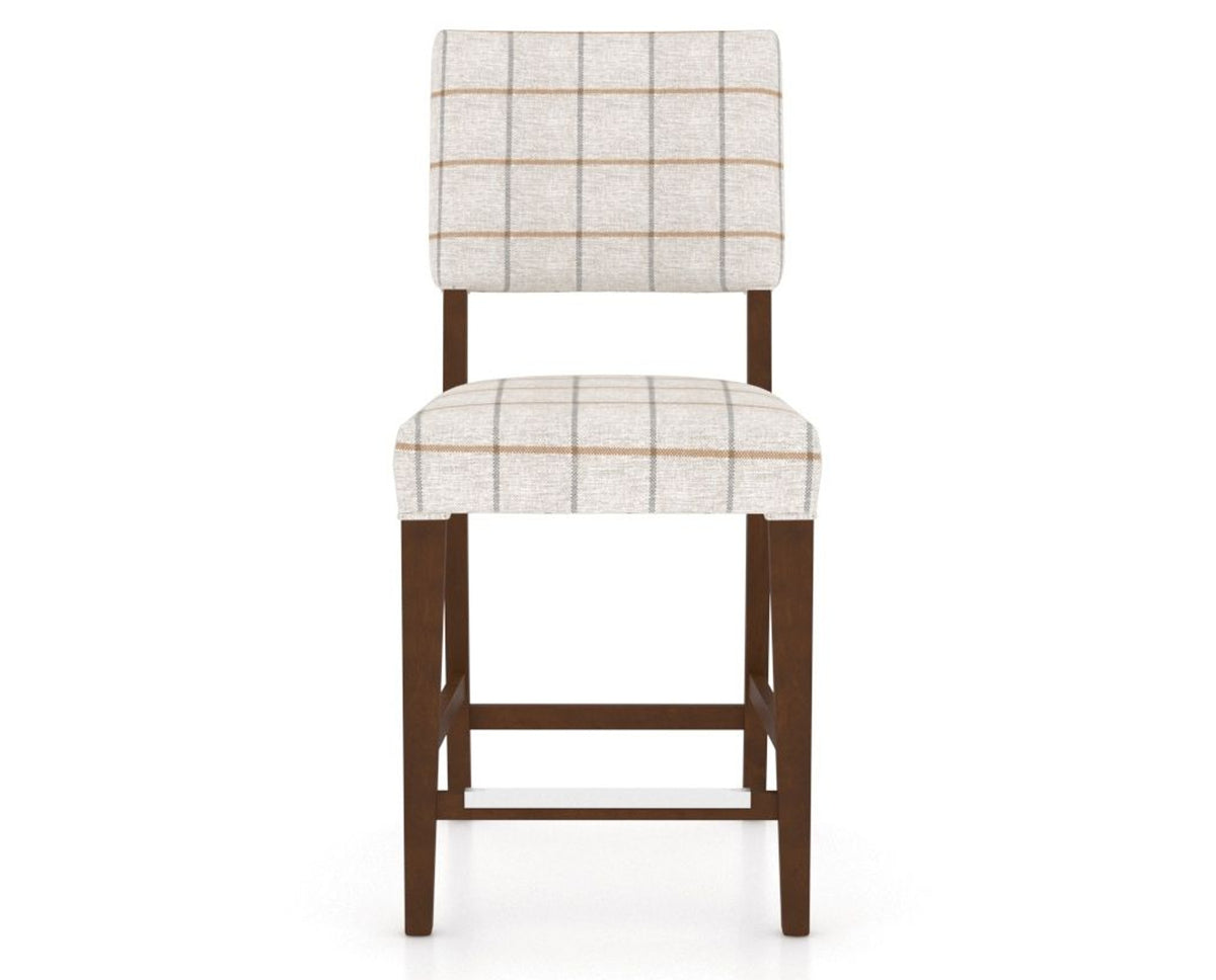 Canadel South West Counter Stool in Cognac Washed, OZ Fabric, front view