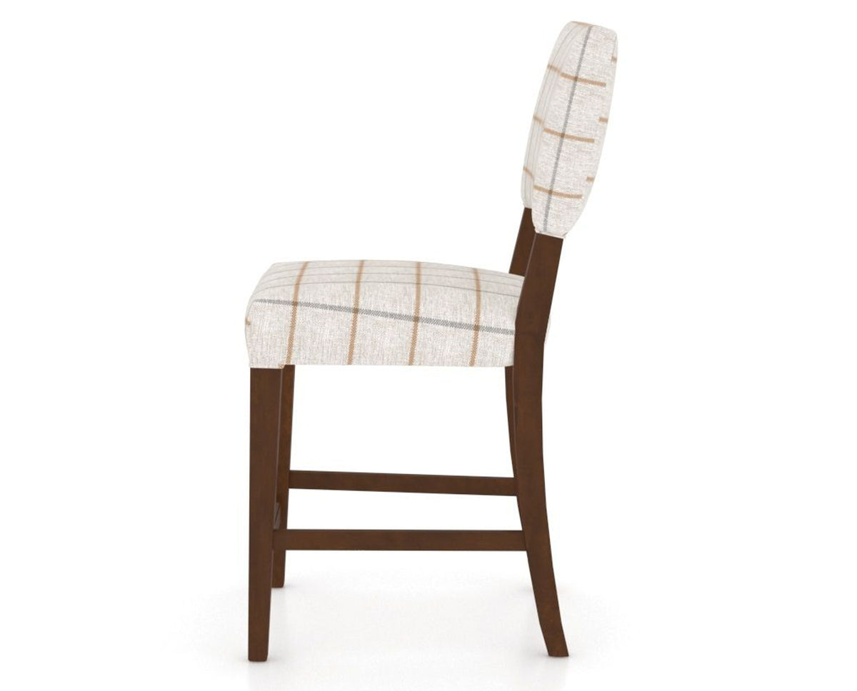 Canadel South West Counter Stool in Cognac Washed, OZ Fabric, side view