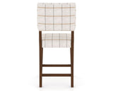 Canadel South West Counter Stool in Cognac Washed, OZ Fabric, back view