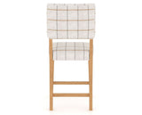 Canadel South West Counter Stool in Caramel Washed, OZ Fabric, back view