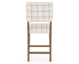 Canadel South West Counter Stool in Pecan Washed, OZ Fabric, back view