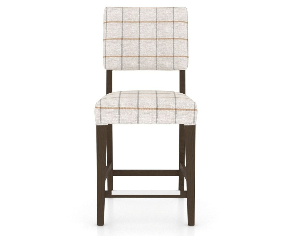 Canadel South West Counter Stool in Hazelnut Washed, OZ Fabric, front view