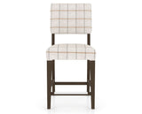 Canadel South West Counter Stool in Hazelnut Washed, OZ Fabric, front view