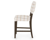 Canadel South West Counter Stool in Hazelnut Washed, OZ Fabric, side view