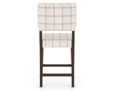 Canadel South West Counter Stool in Hazelnut Washed, OZ Fabric, back view