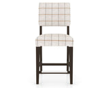 Canadel South West Counter Stool in Davy's Grey, OZ Fabric, front view