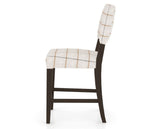 Canadel South West Counter Stool in Davy's Grey, OZ Fabric, side view