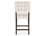 Canadel South West Counter Stool in Davy's Grey, OZ Fabric, back view