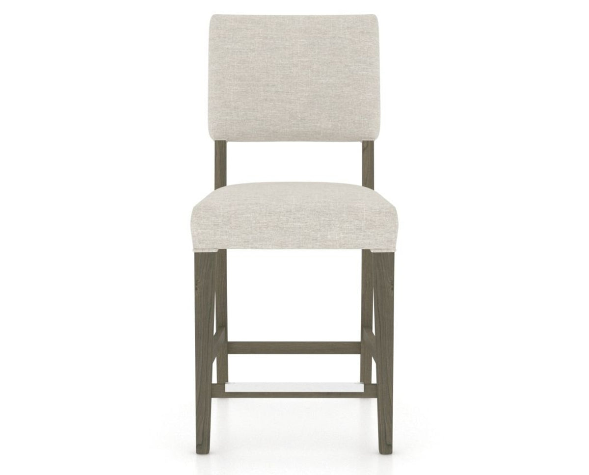 Canadel South West Counter Stool in Shadow, TB Fabric, front view