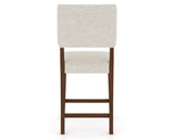 Canadel South West Counter Stool in Cognac Washed, TB Fabric, back view