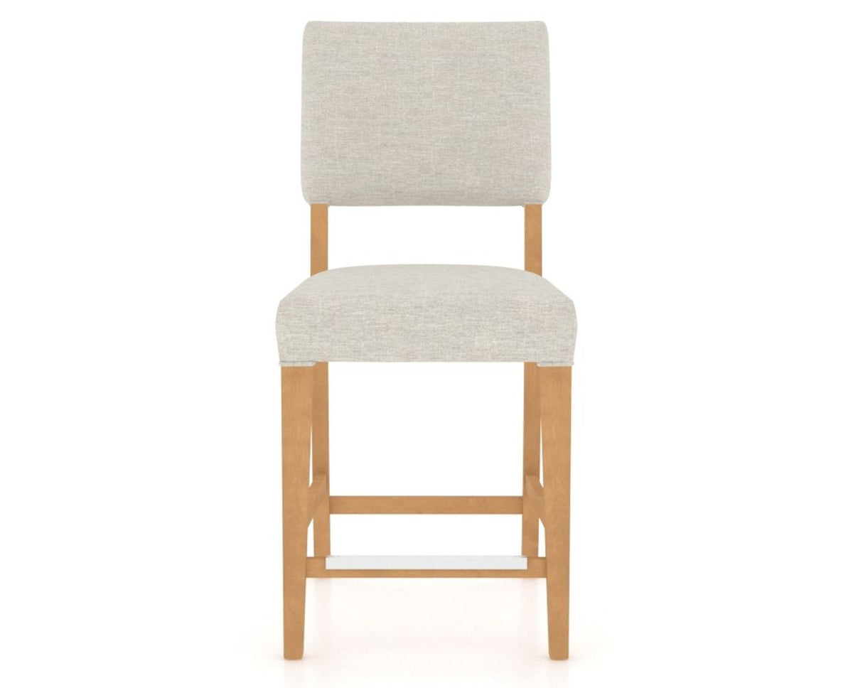 Canadel South West Counter Stool in Caramel Washed, TB Fabric, front view