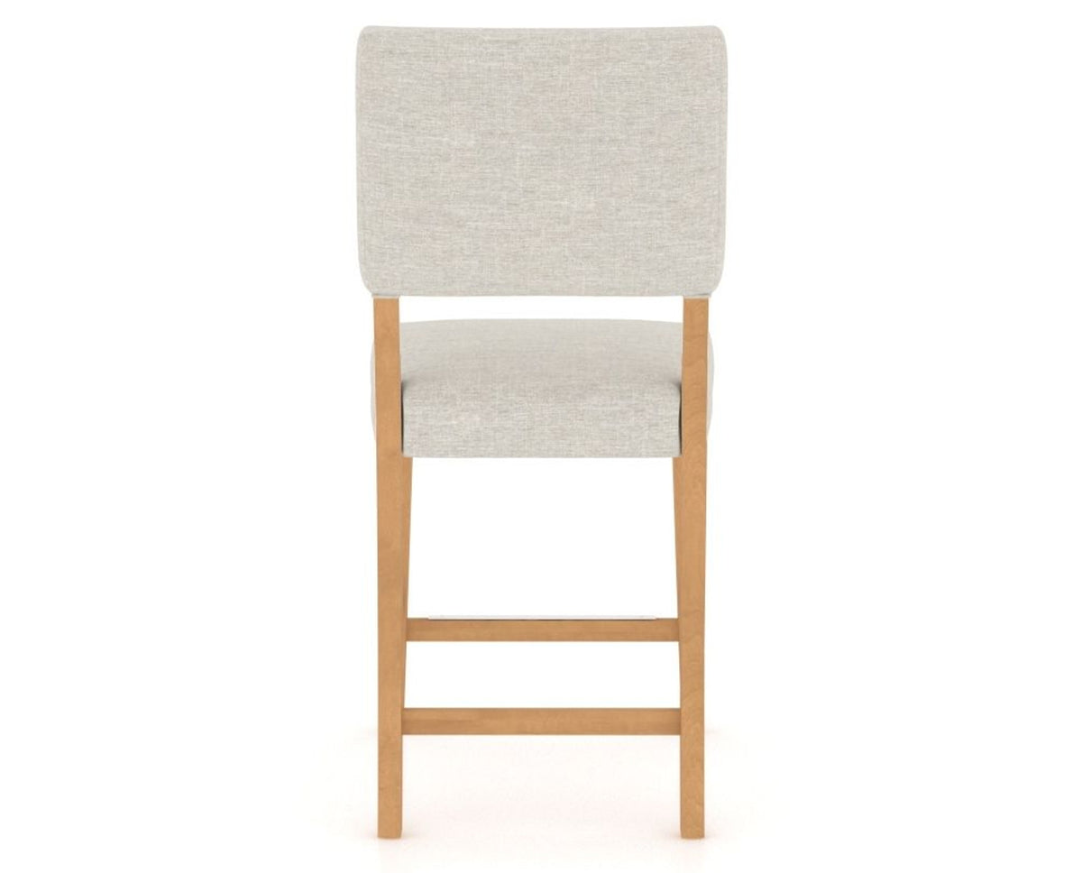 Canadel South West Counter Stool in Caramel Washed, TB Fabric, back view